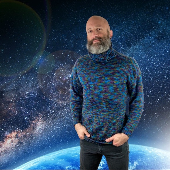 Vintage Other - Hand Knit Turtle Neck Sweater